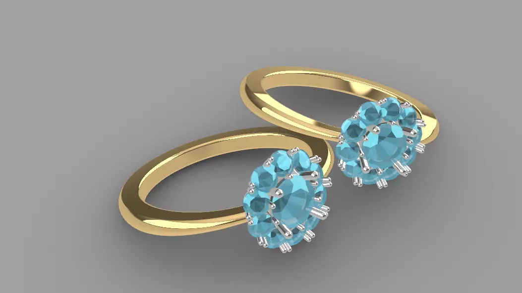 Fashion ring 3D print model_0
