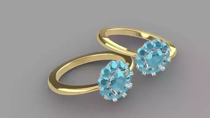 Fashion ring 3D print model