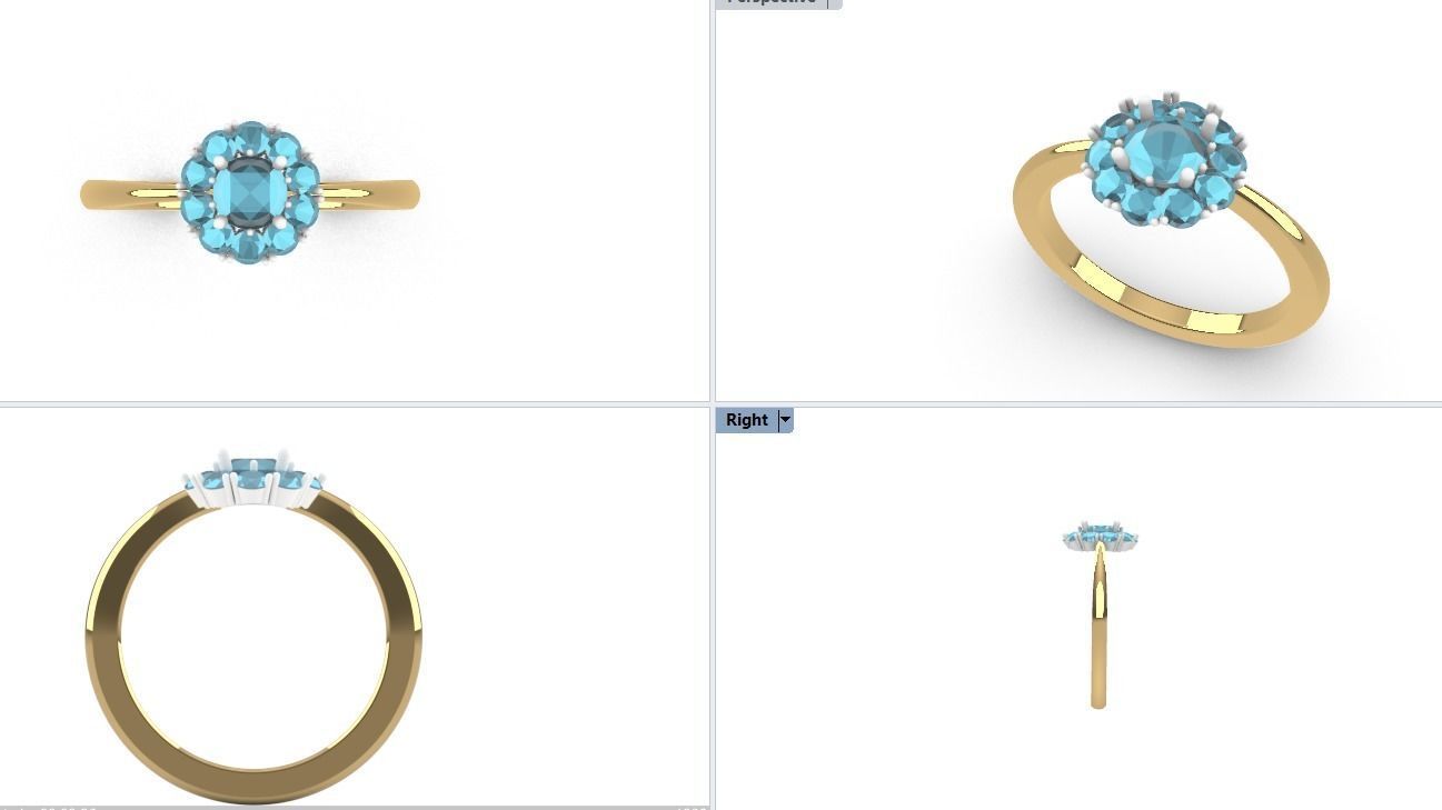 Fashion ring 3D print model_5