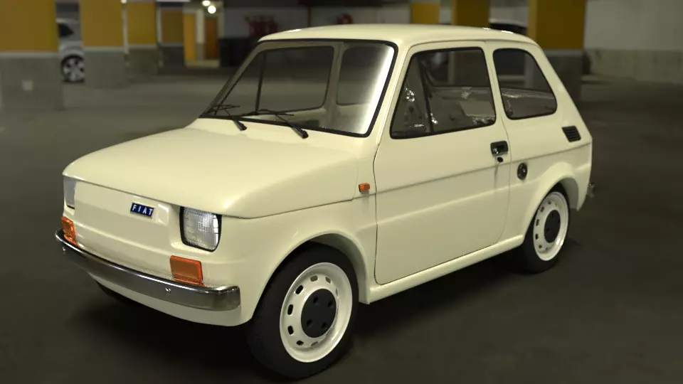 Fiat 126p 3D model_0