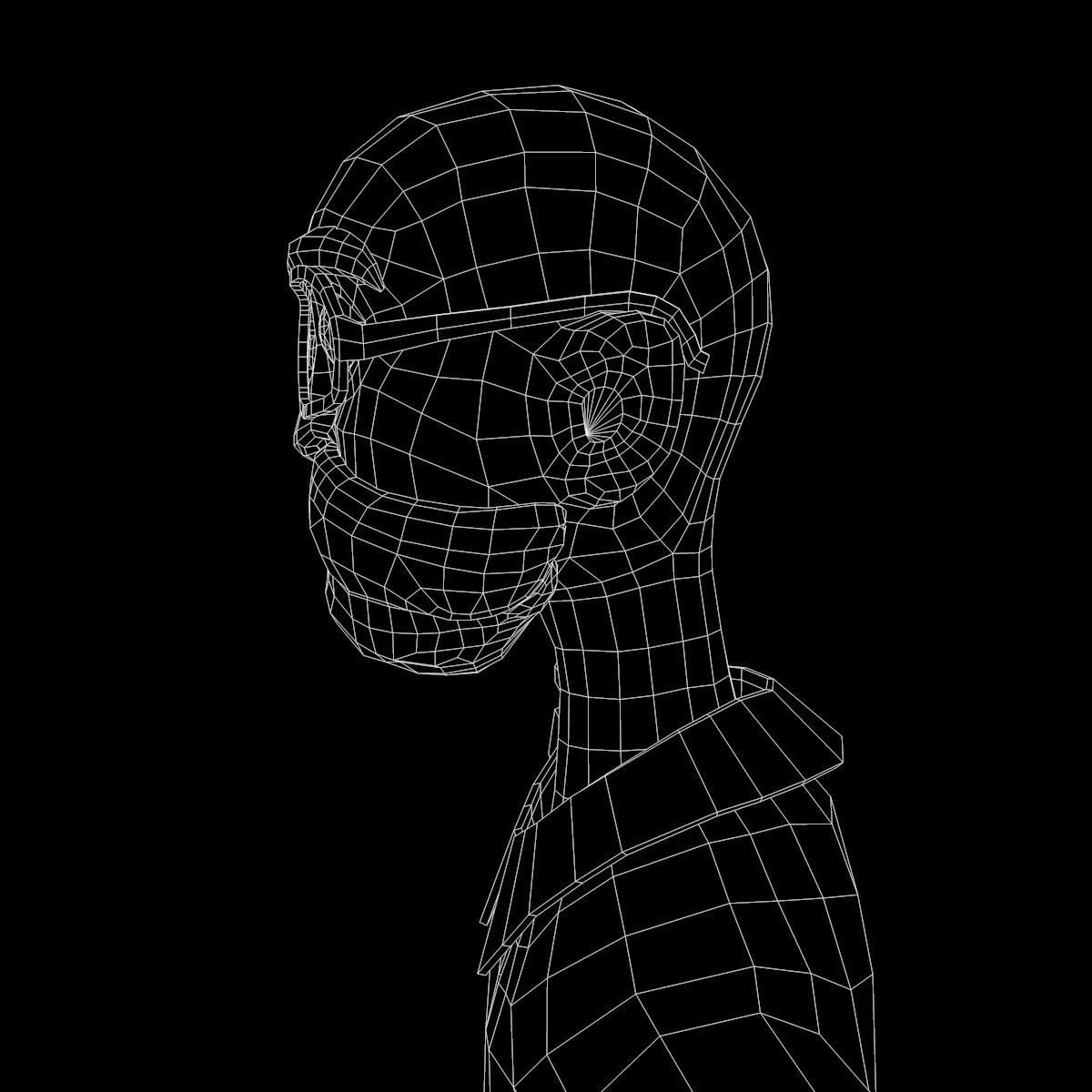 cartoon dude man lowpoly rigged Low-poly 3D model_9