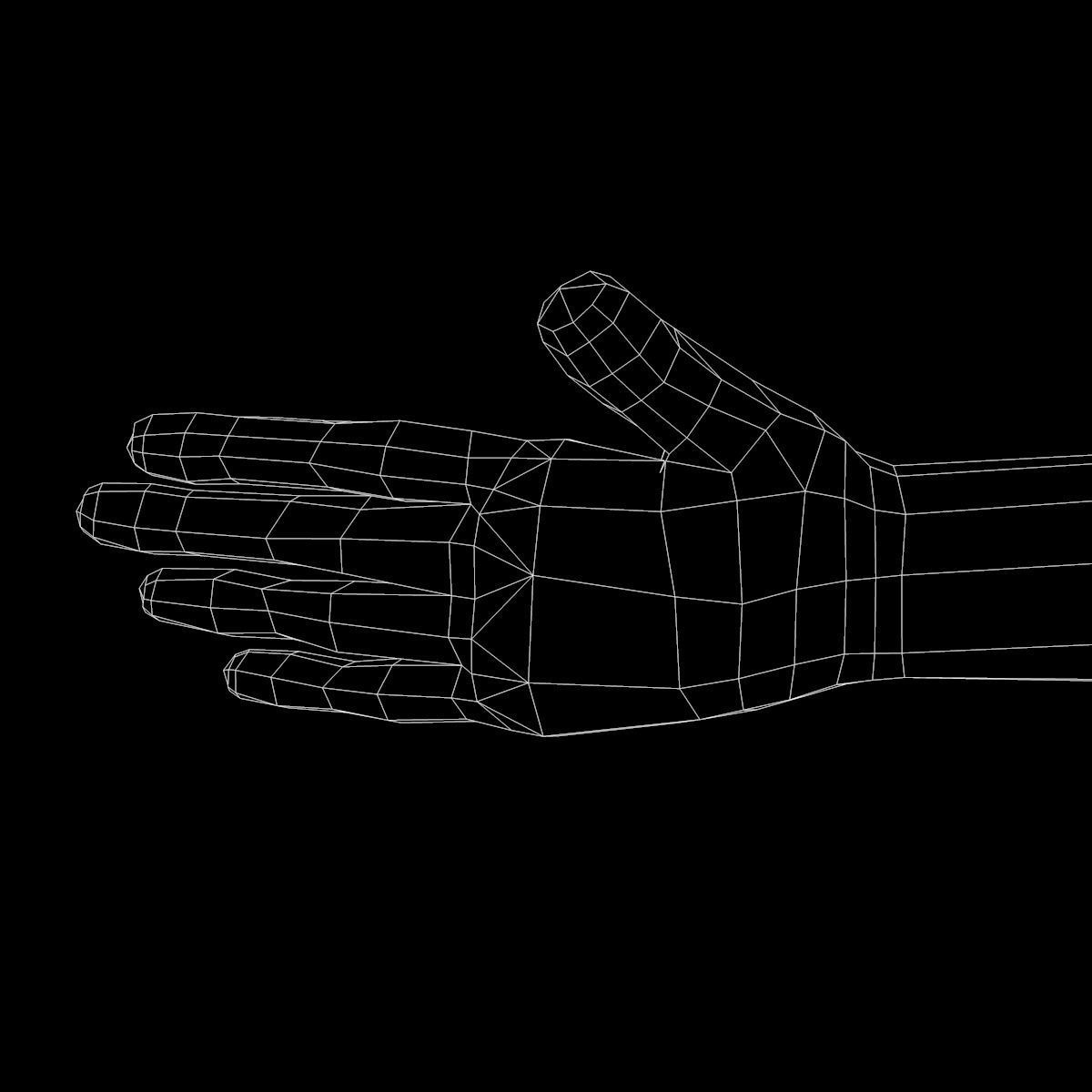 cartoon dude man lowpoly rigged Low-poly 3D model_11