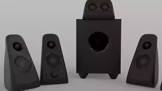Surrond Sound Set 3D model