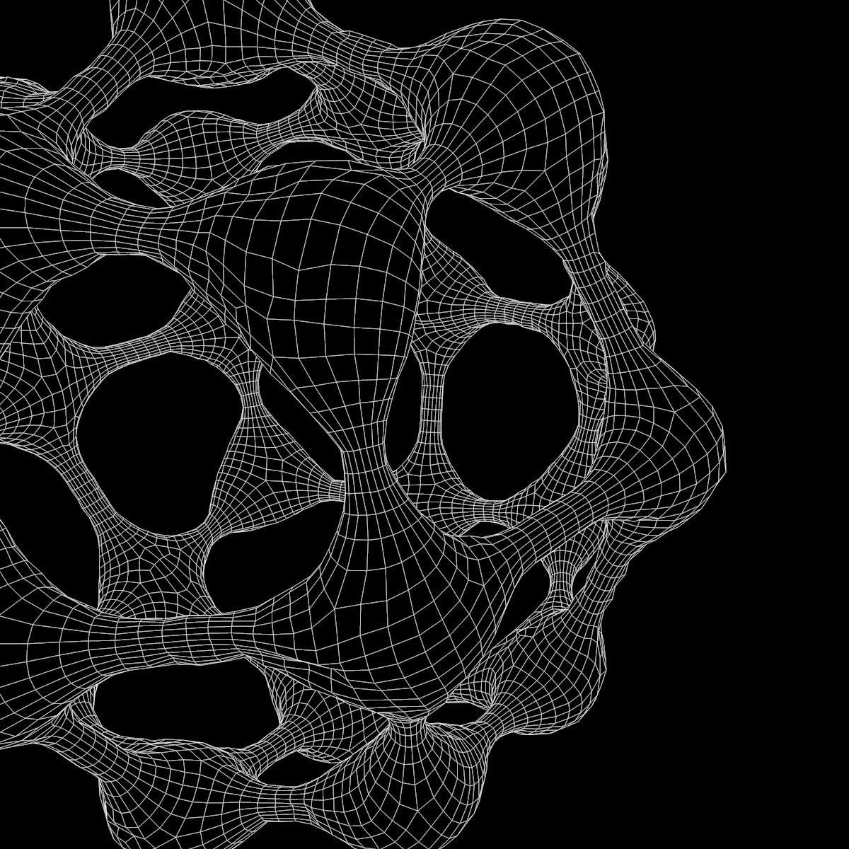 Carbon Structure Fullerene 3D model_4