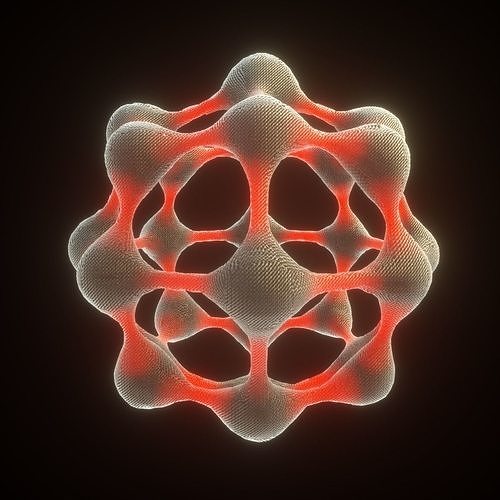Carbon Structure Fullerene 3D model
