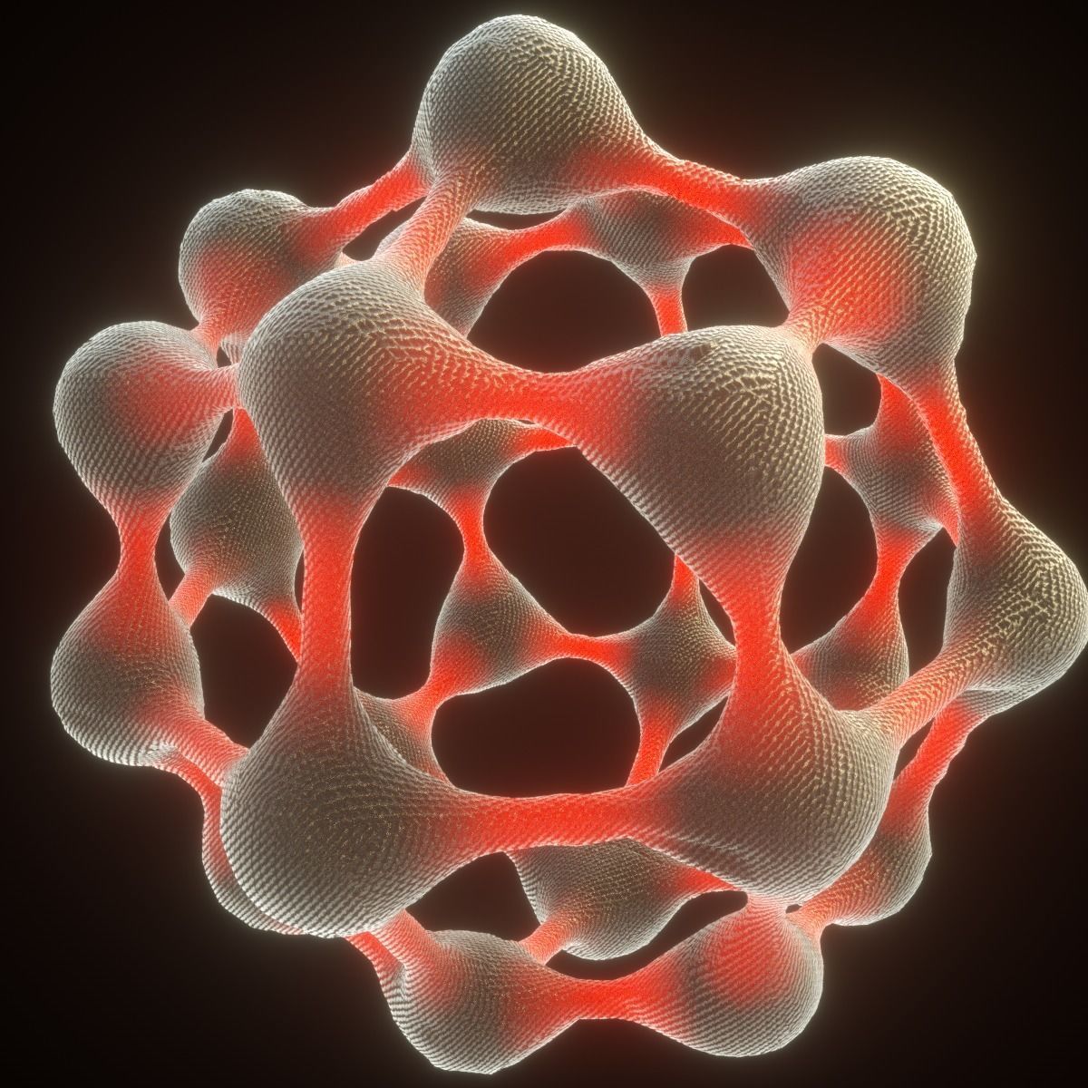 Carbon Structure Fullerene 3D model_1