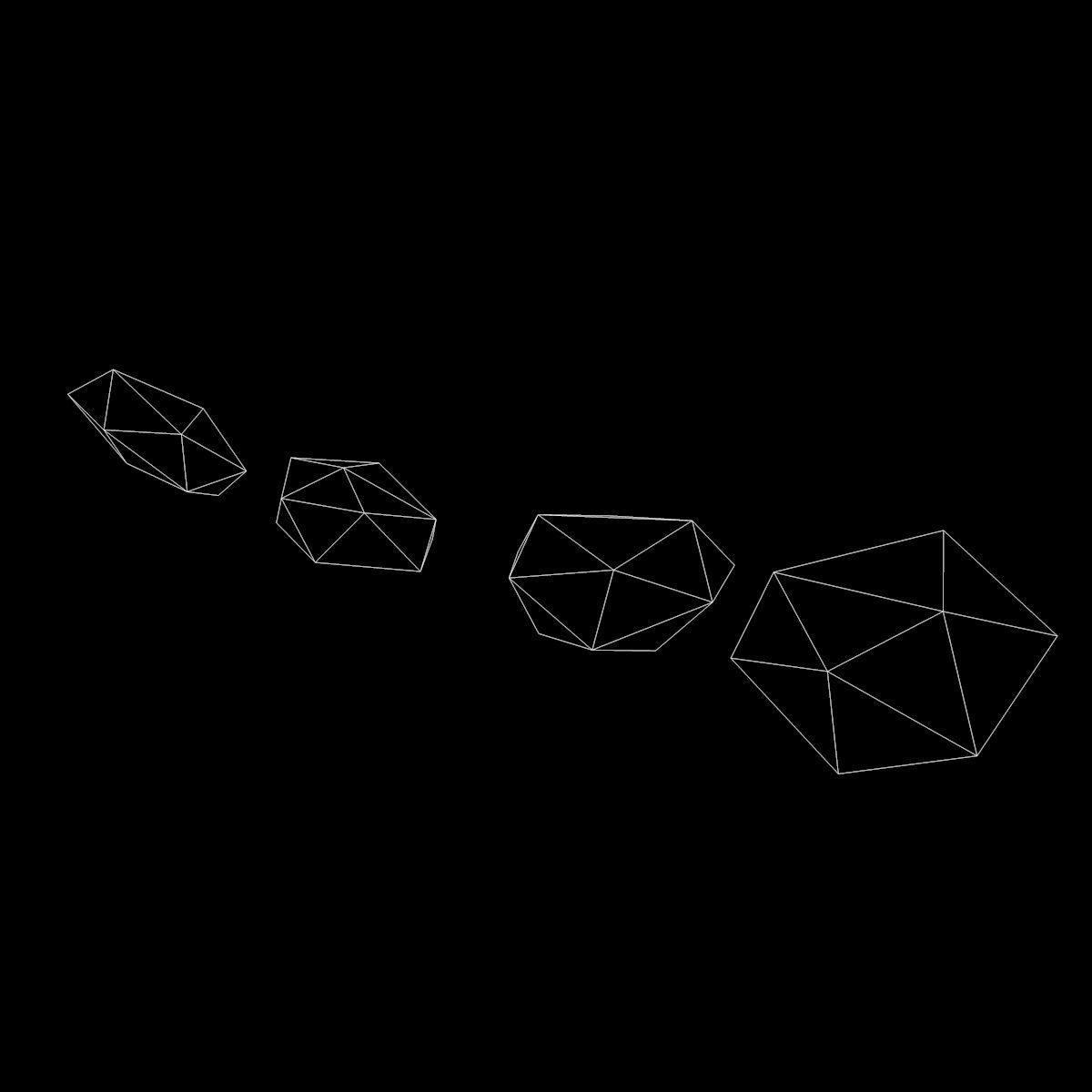 Cartoon low poly earth tree pack model Low-poly 3D model_17