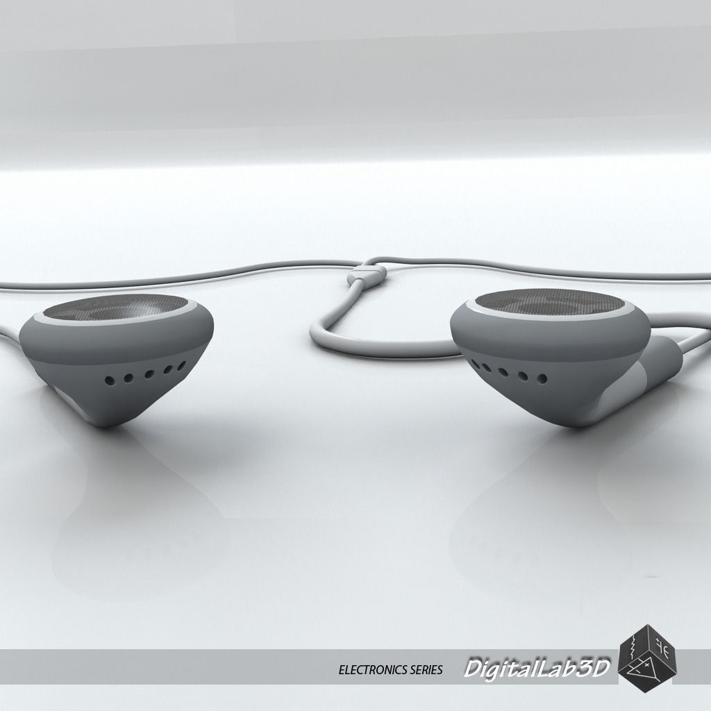 Earphones ipod - ipod 3D model_4