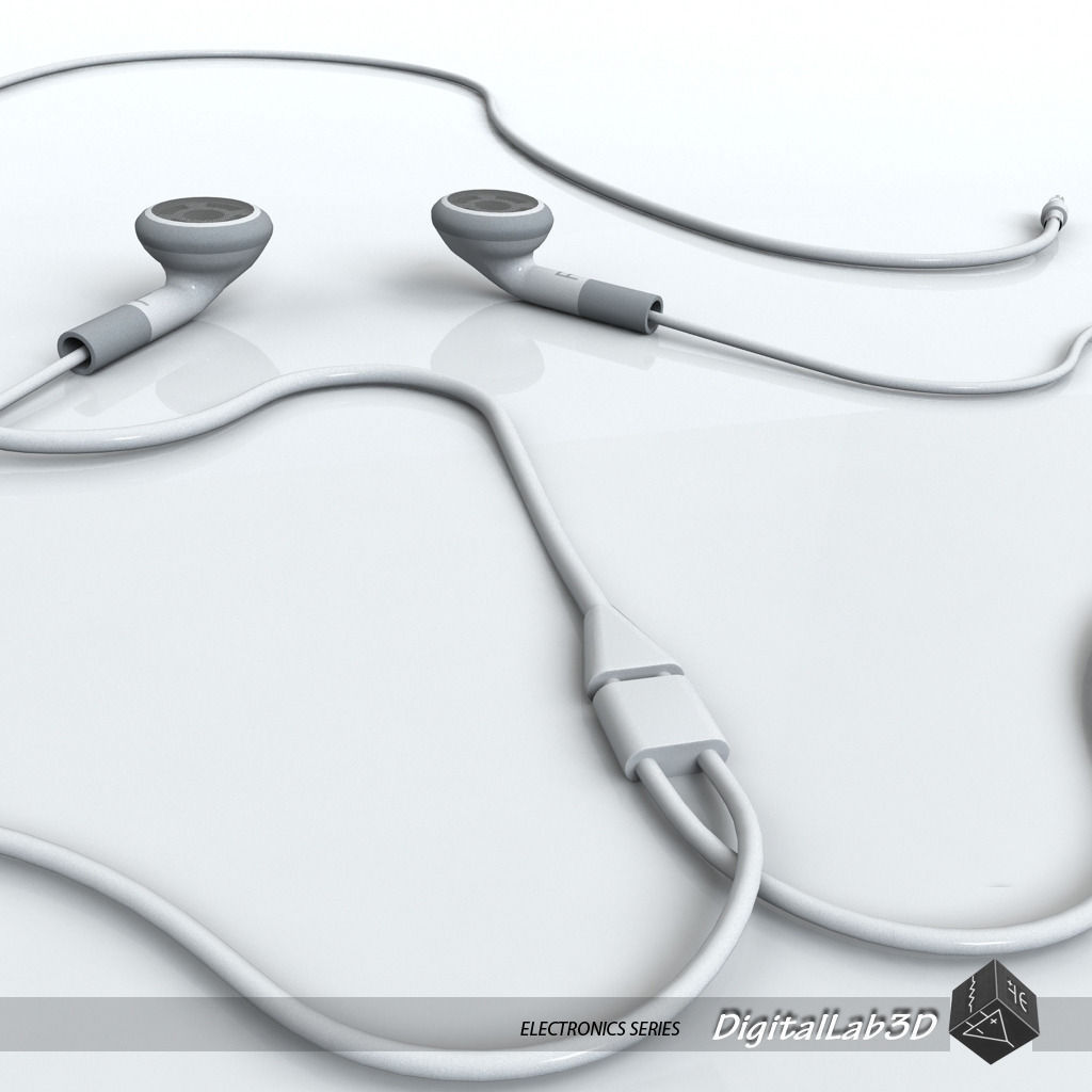 Earphones ipod - ipod 3D model_1