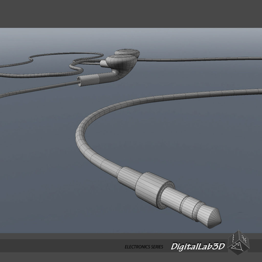 Earphones ipod - ipod 3D model_6