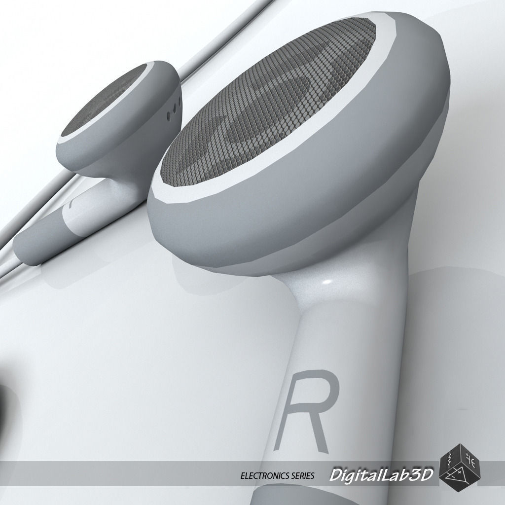 Earphones ipod - ipod 3D model_3