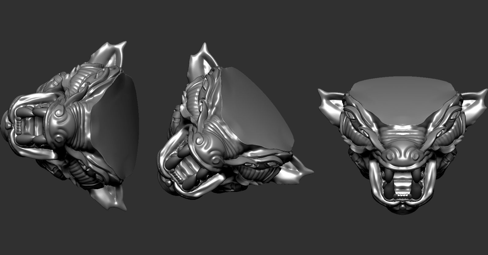 Panther Skull 3D print model_4