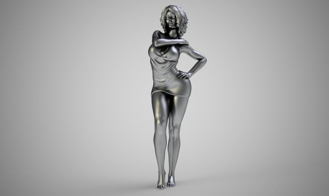 Gleaming Girl 3D print model_10