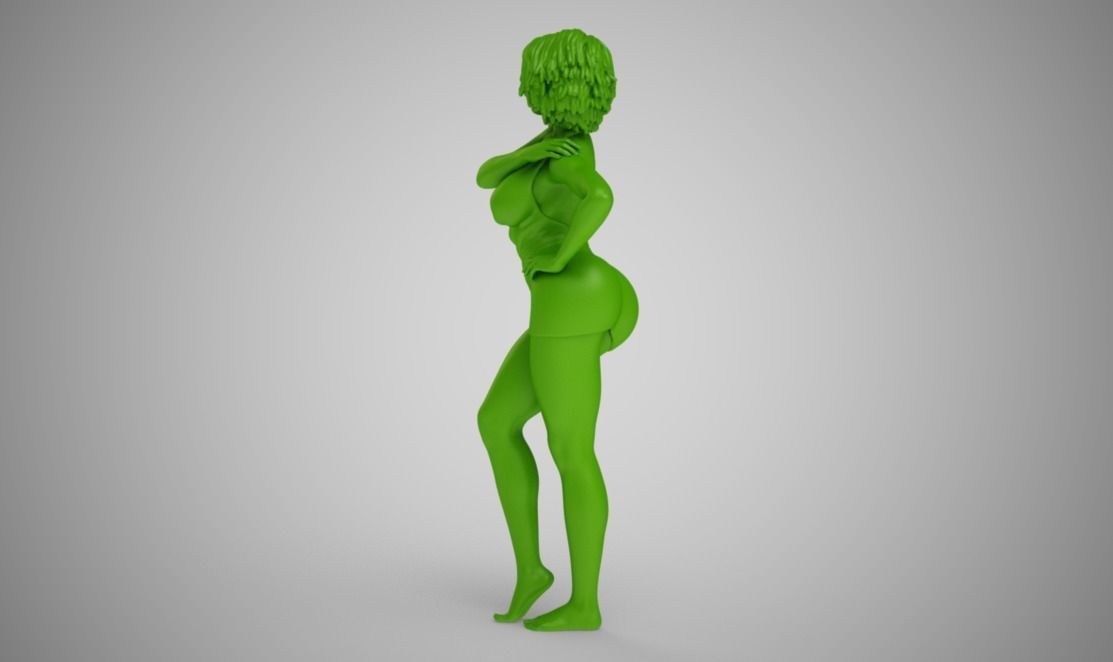 Gleaming Girl 3D print model_6