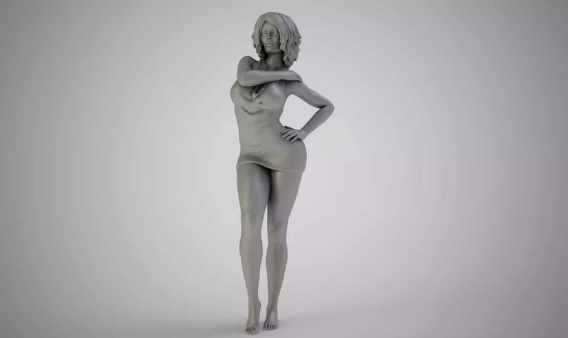 Gleaming Girl 3D print model_0