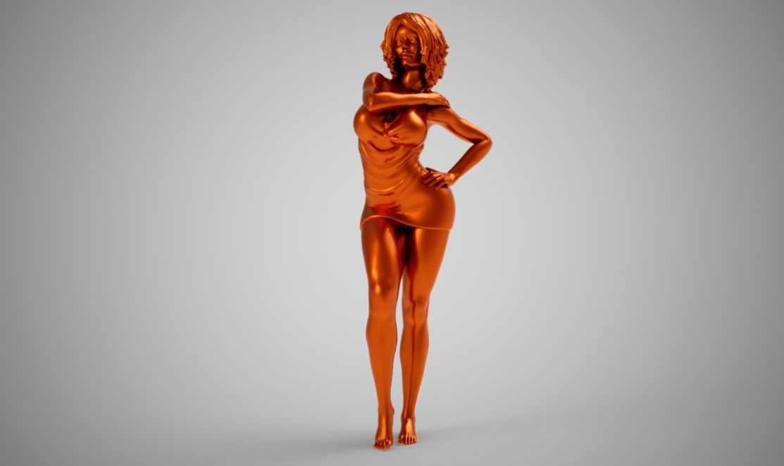 Gleaming Girl 3D print model_9