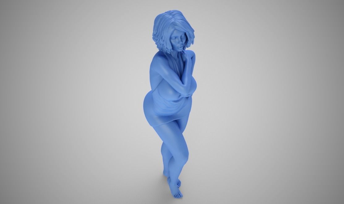Gleaming Girl 3D print model_4
