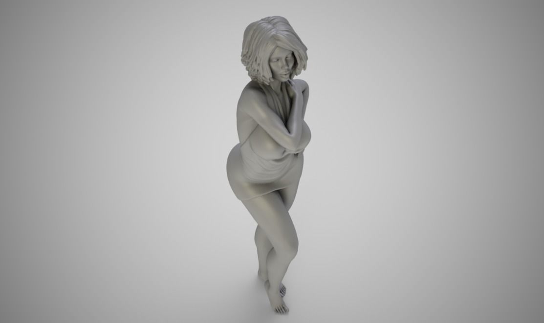 Gleaming Girl 3D print model_3