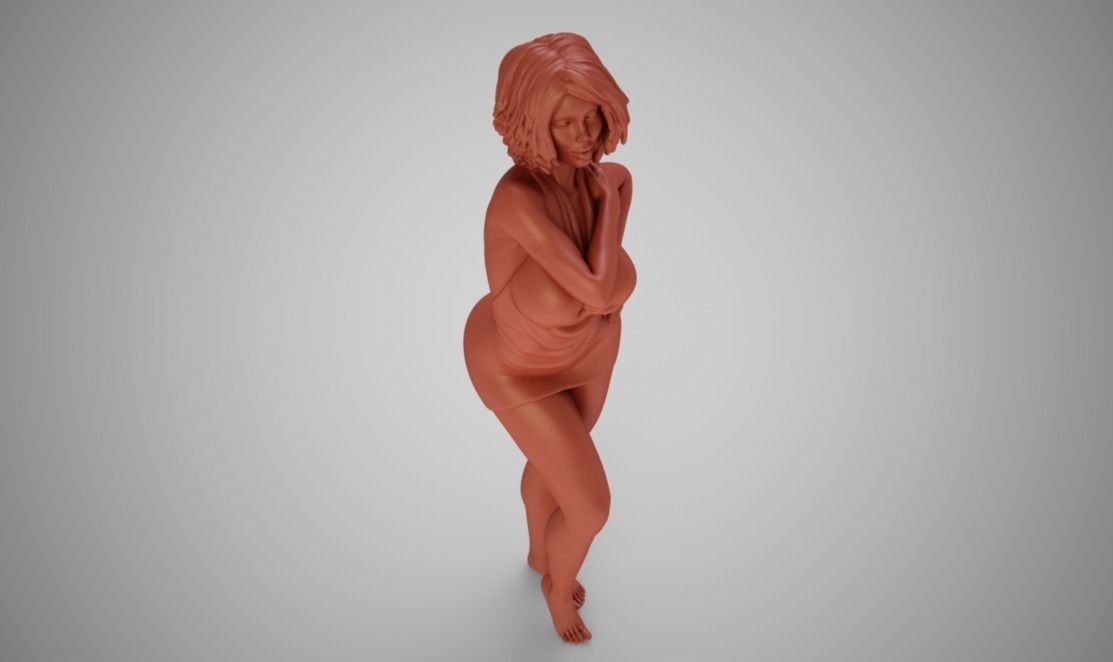 Gleaming Girl 3D print model_5