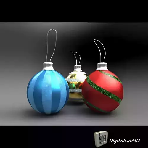 DL3D Christmas Ball 3D model