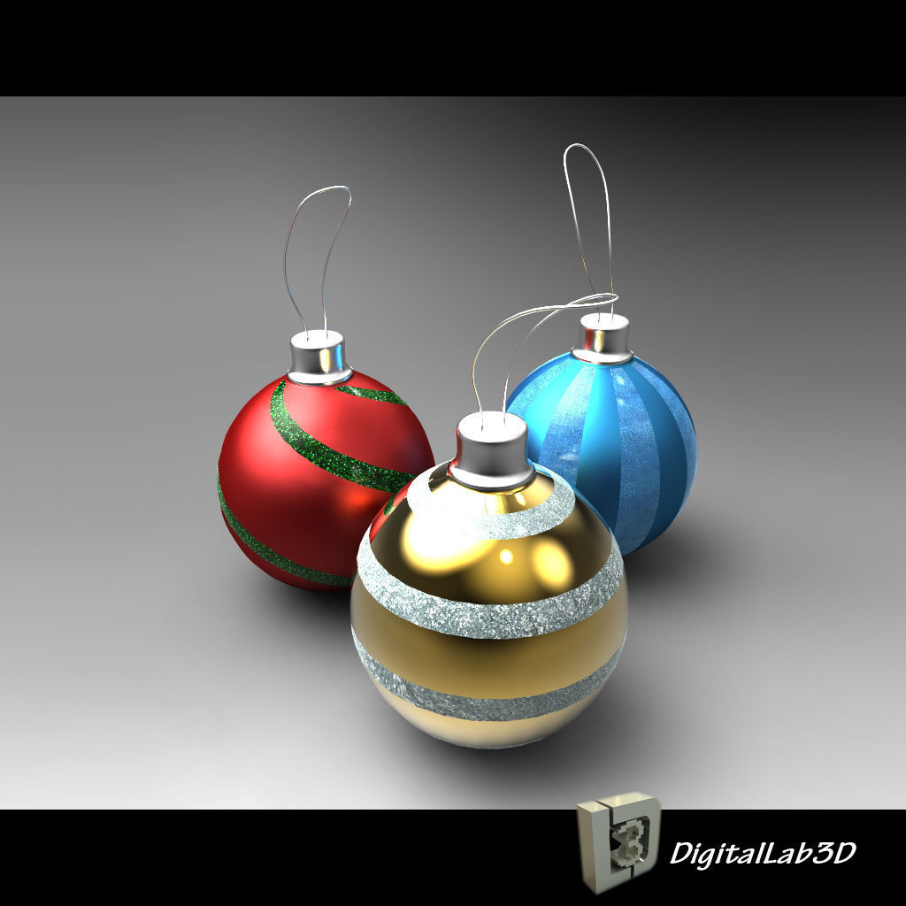 DL3D Christmas Ball 3D model_1