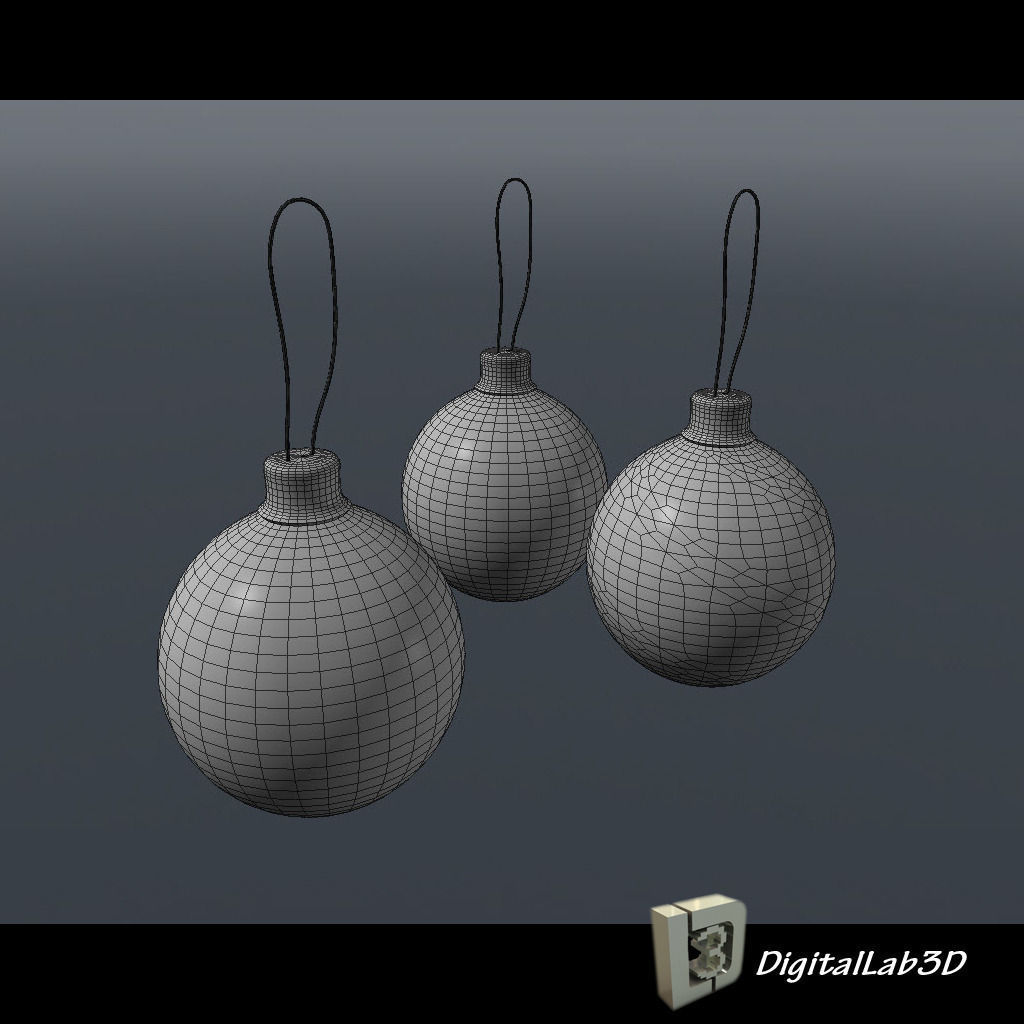 DL3D Christmas Ball 3D model_7