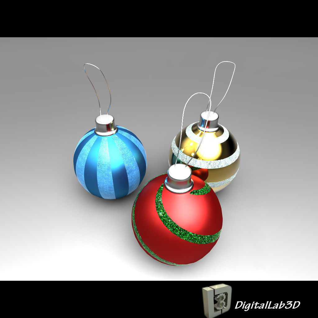 DL3D Christmas Ball 3D model_3