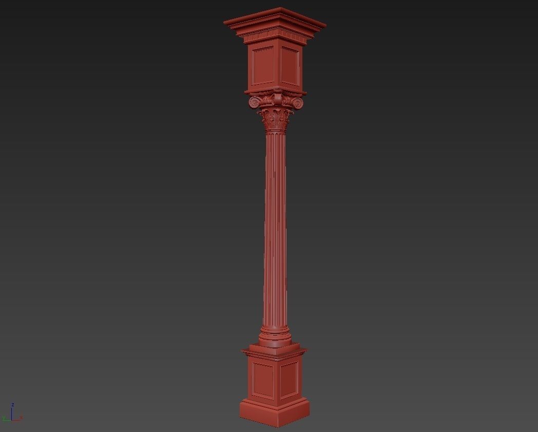 Column Classic 1 3D model_5