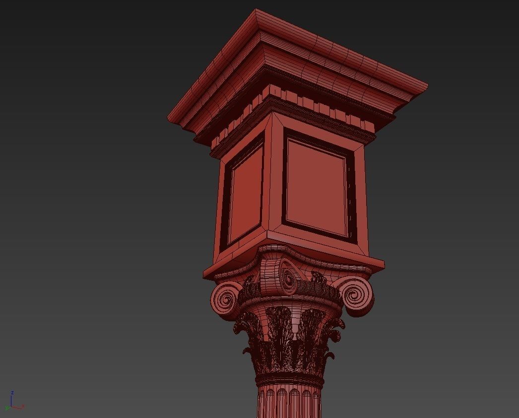 Column Classic 1 3D model_3