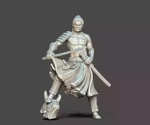 Samurai  - Ronin - Shingami 35 mm scale - 3D print model