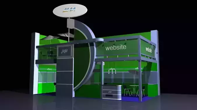 Industrial Stand 02 3D model