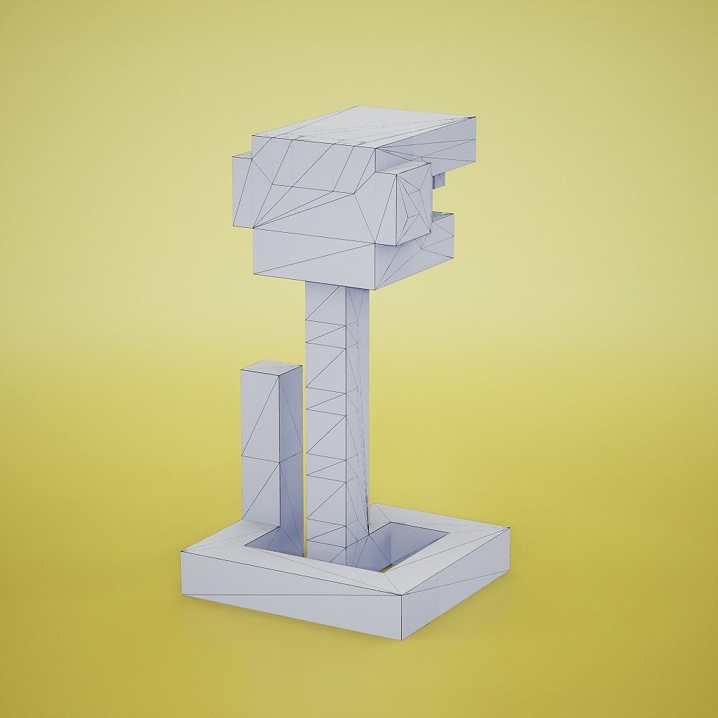 Voxel - Rattle Snake Low-poly 3D model_7