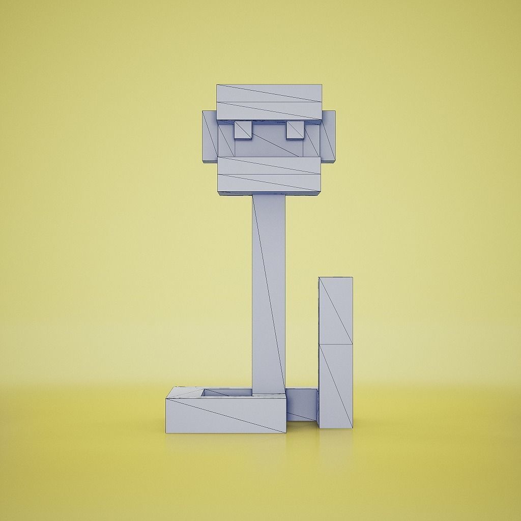 Voxel - Rattle Snake Low-poly 3D model_8