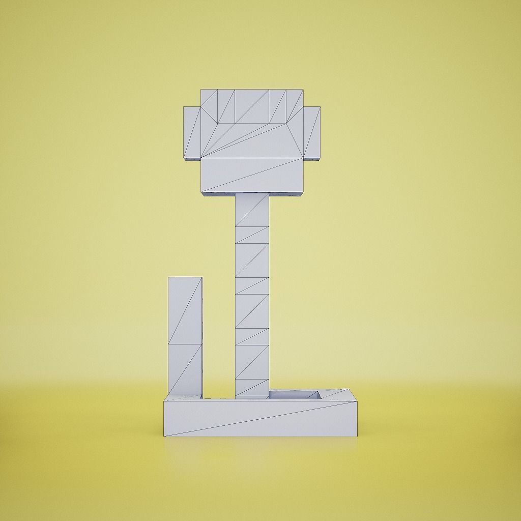 Voxel - Rattle Snake Low-poly 3D model_9