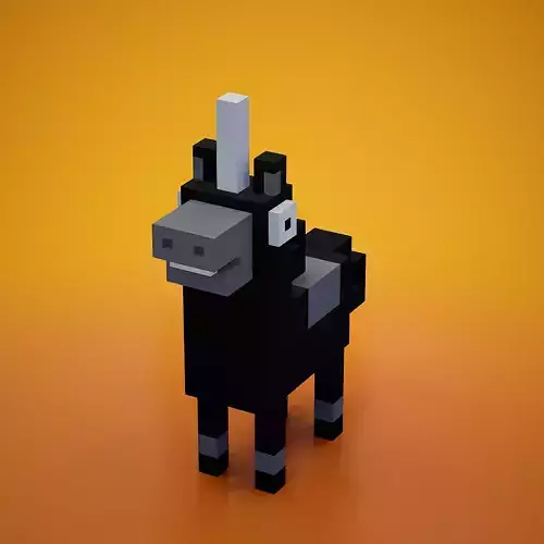 Voxel - Black Unicorn
