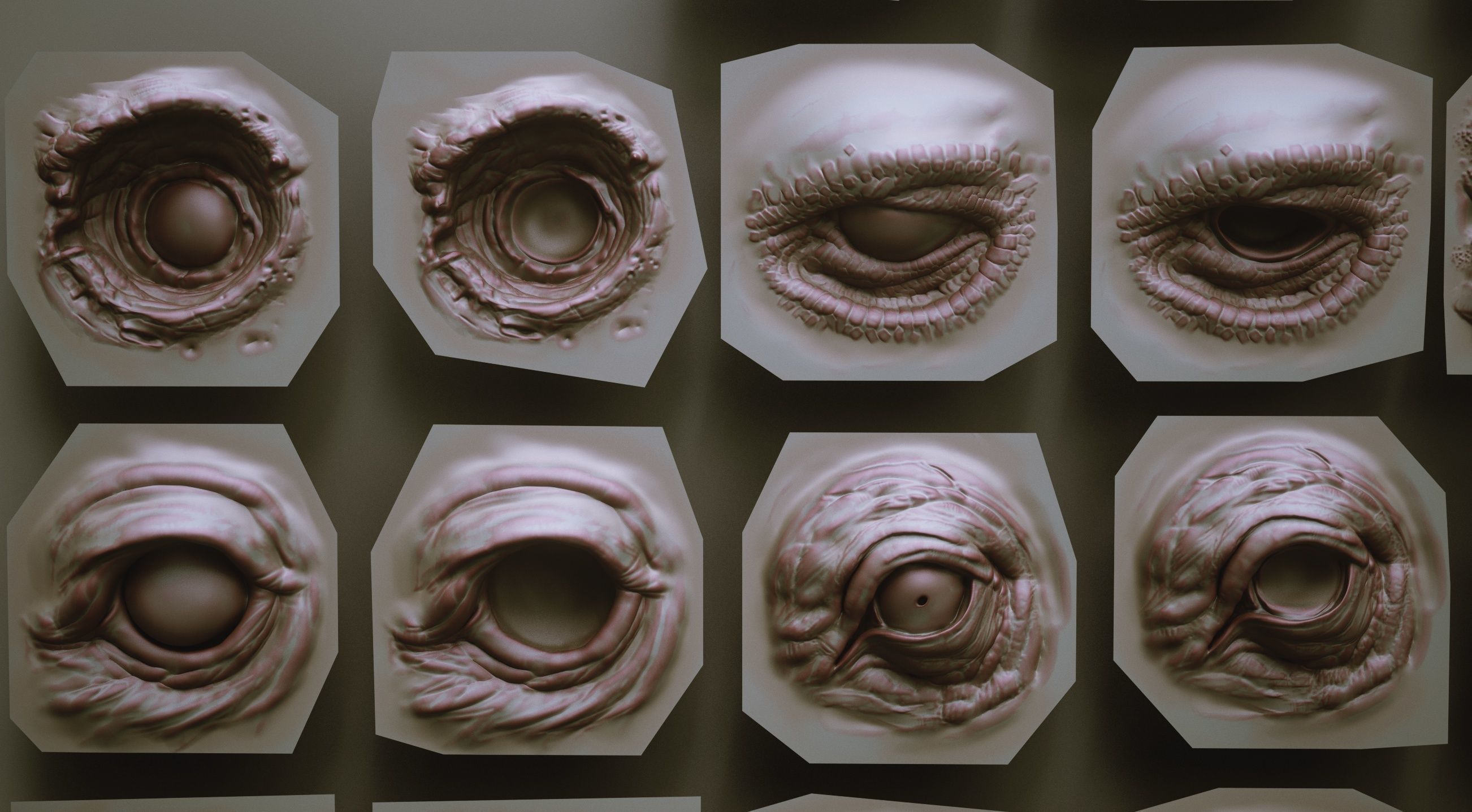 EYES - 28 Zbrush VDM creature eyes and 15 eyeballs 3D model_11
