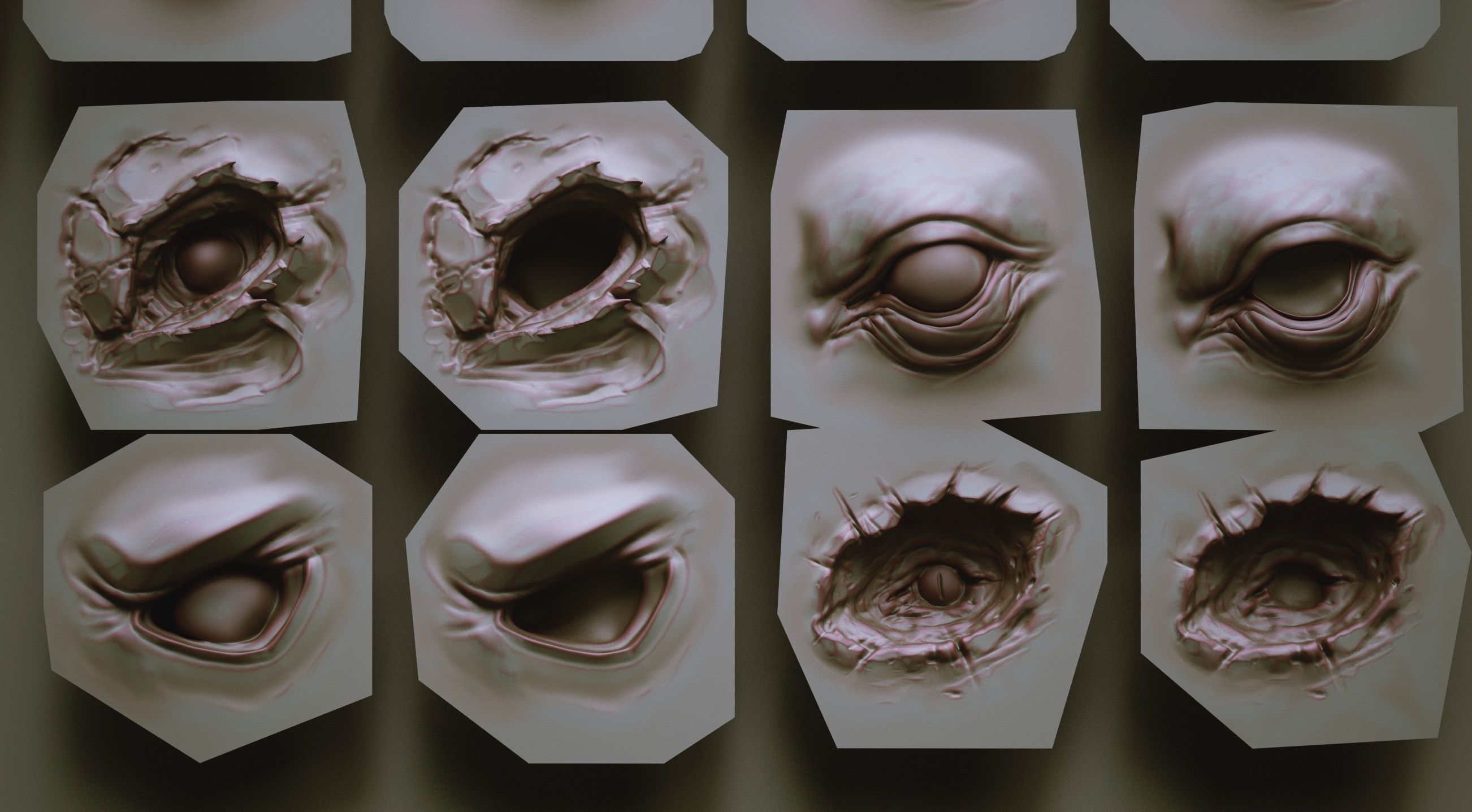 EYES - 28 Zbrush VDM creature eyes and 15 eyeballs 3D model_9