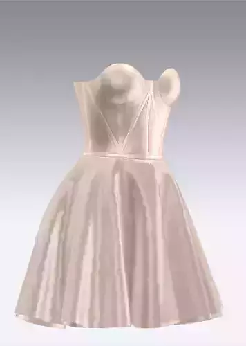 Women pink satin  dress