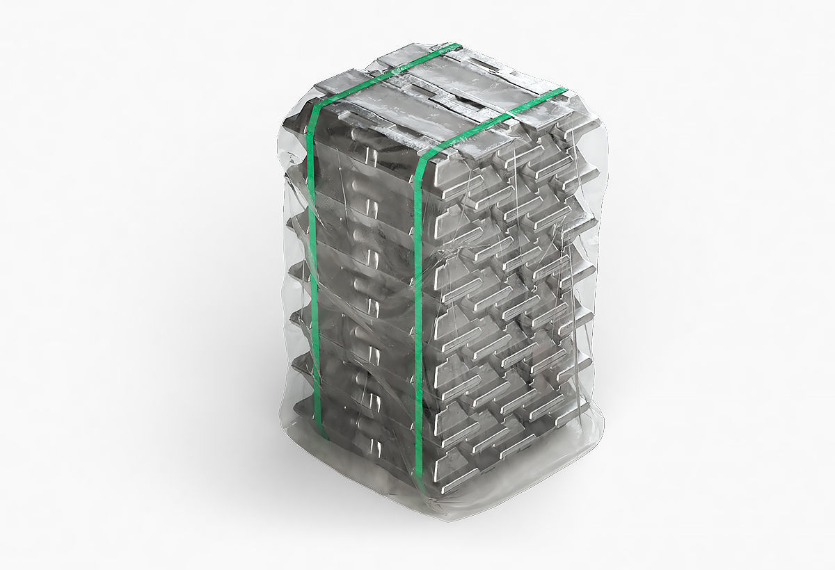 Aluminium Zinc Nickel Silver Titan Steel ingot 3 3D model_7