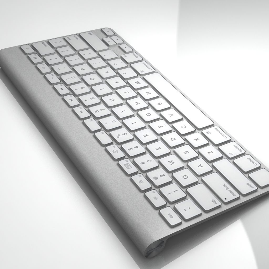 Mac Keyboard 3D model_3