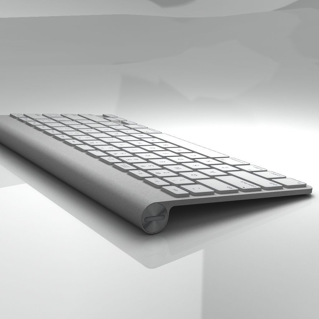 Mac Keyboard 3D model_5