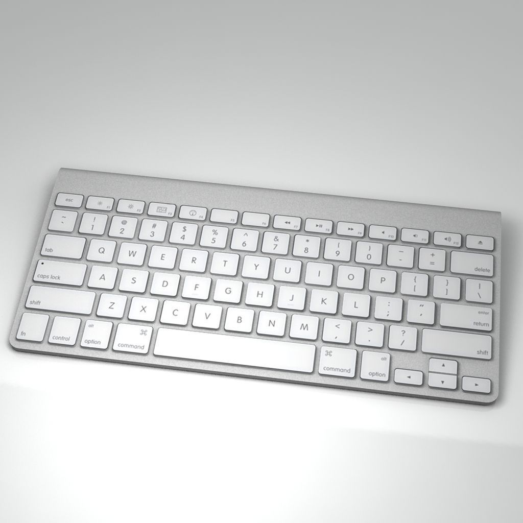 Mac Keyboard 3D model_4