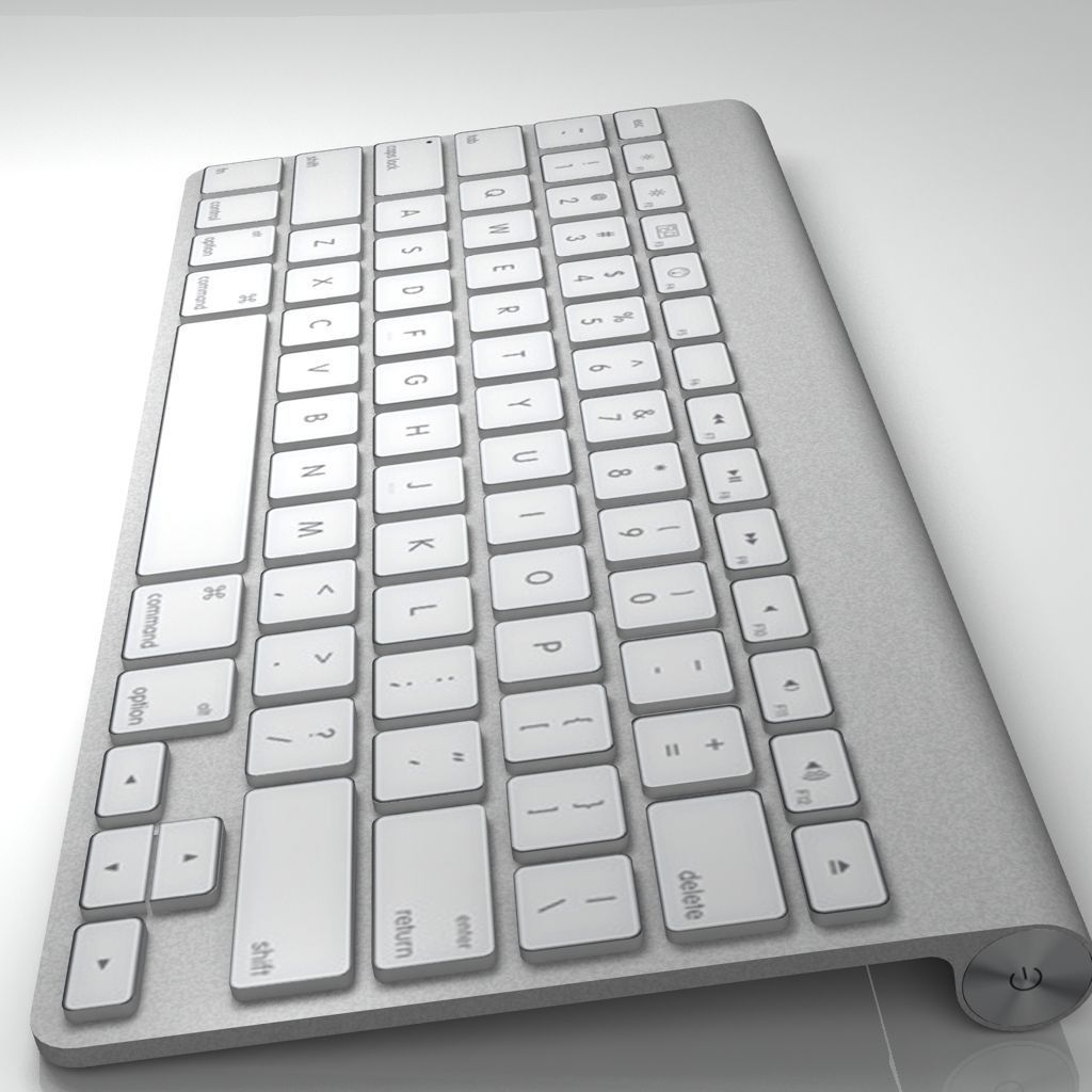 Mac Keyboard 3D model_1