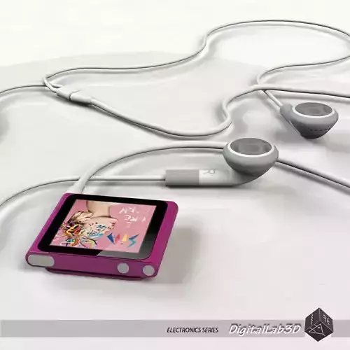 nano 6th gen - single purple 3D model