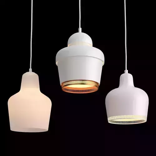 Pendant Lamps ARTEK A330 A330S A440 3D model