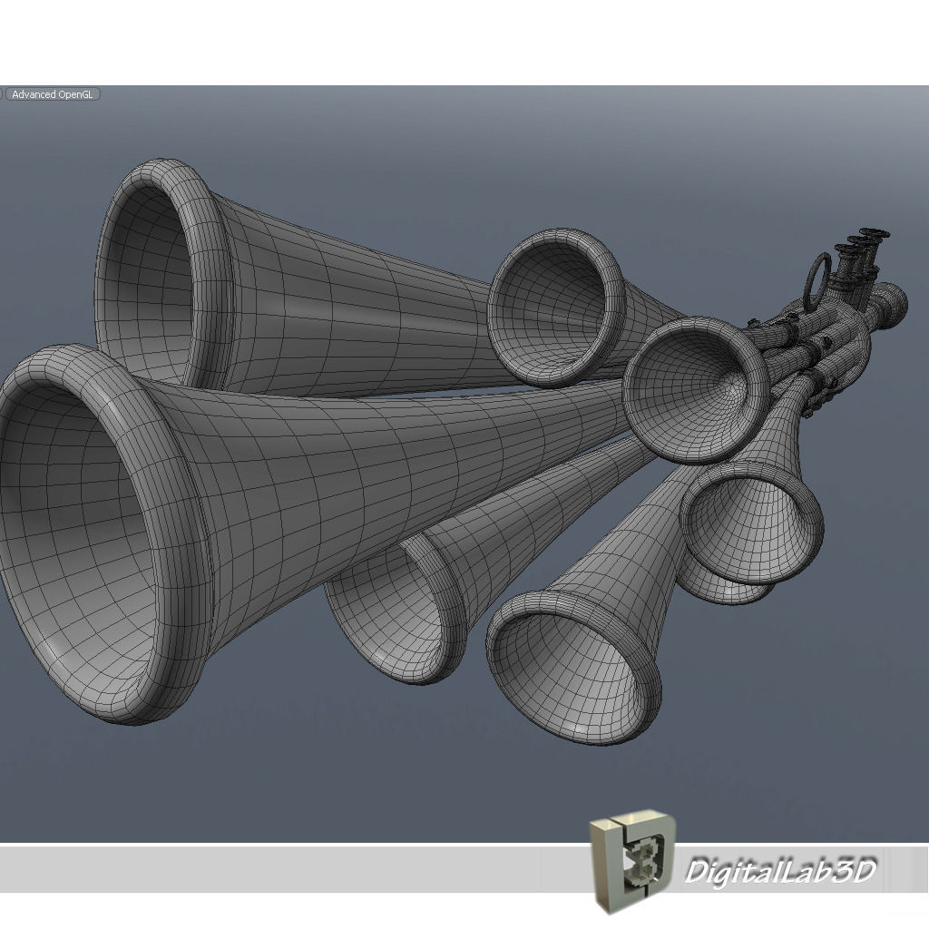 Shawm Schalmei 3D model_2