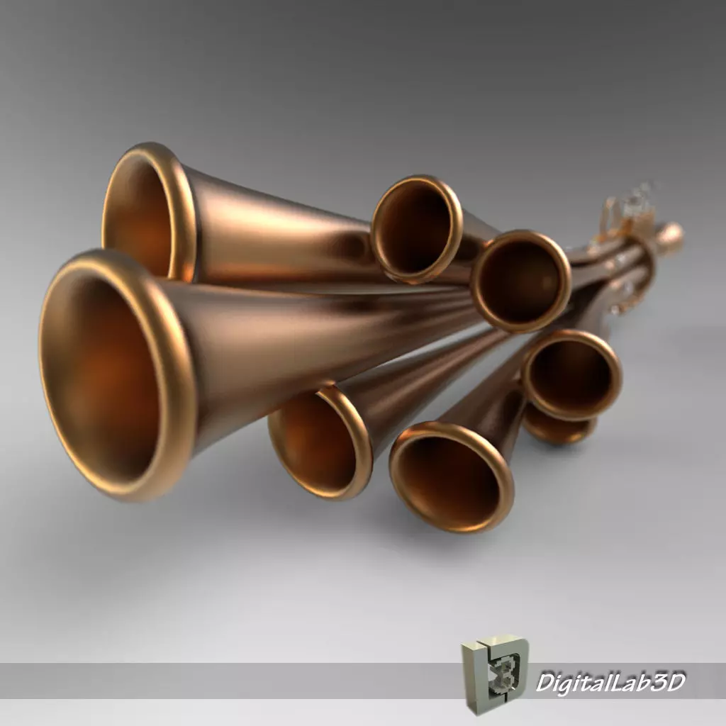 Shawm Schalmei 3D model_0