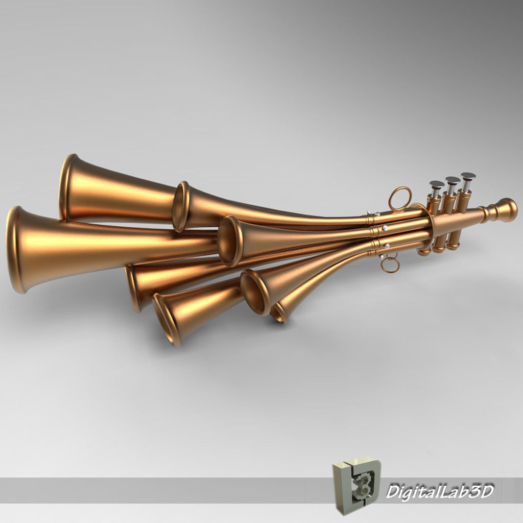 Shawm Schalmei 3D model_1