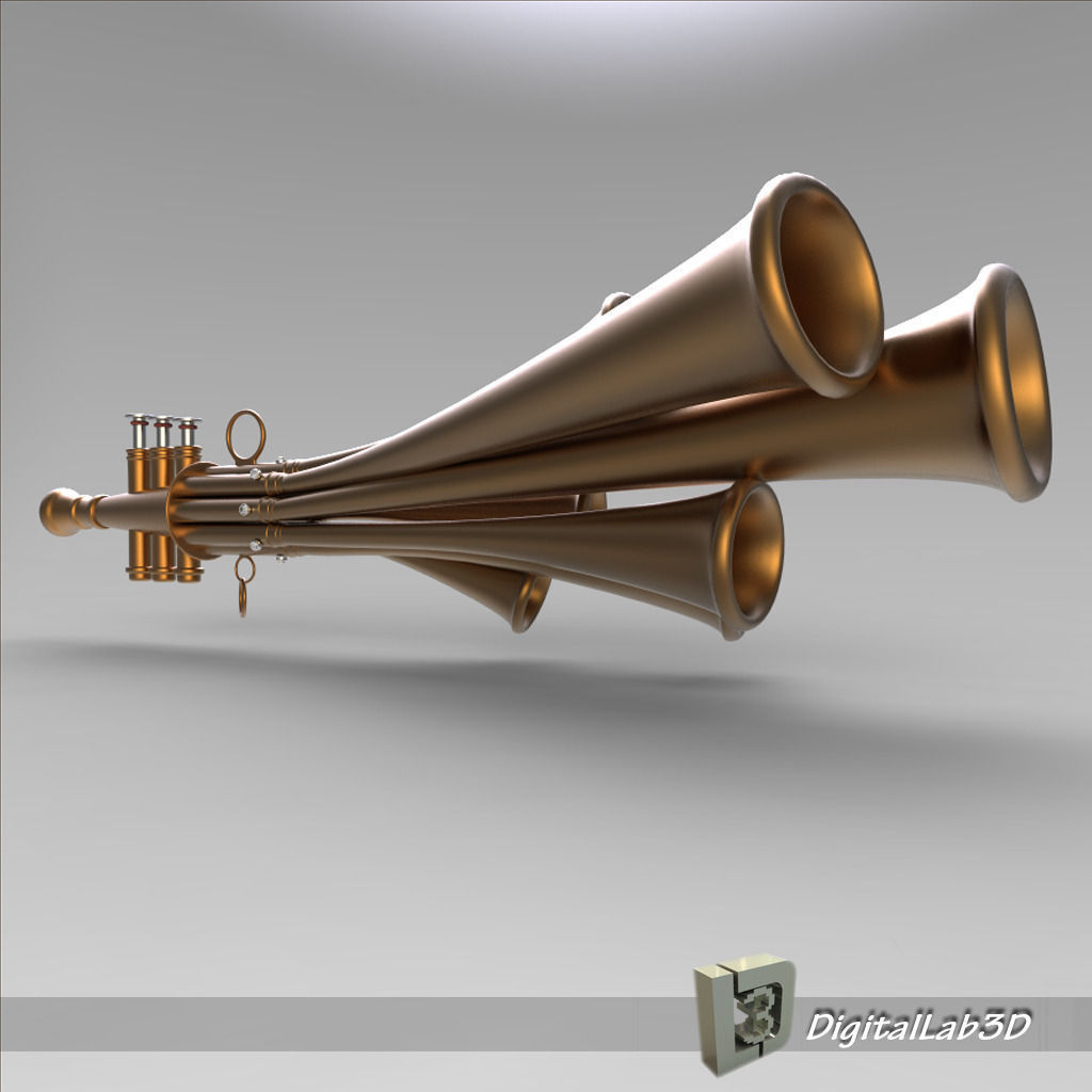 Shawm Schalmei 3D model_6