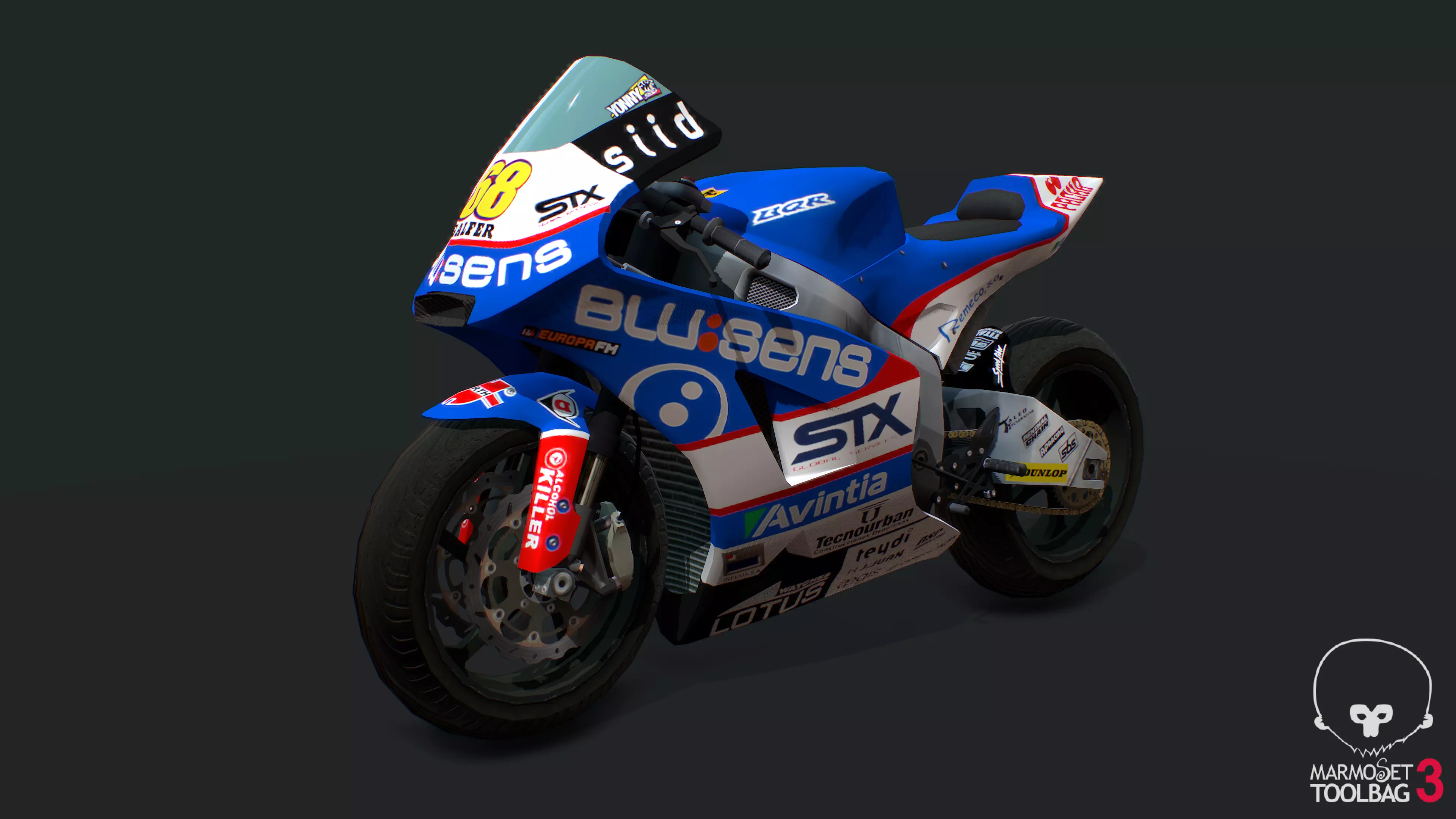3D model Bike Racing BQR 600 VR / AR / low-poly | CGTrader